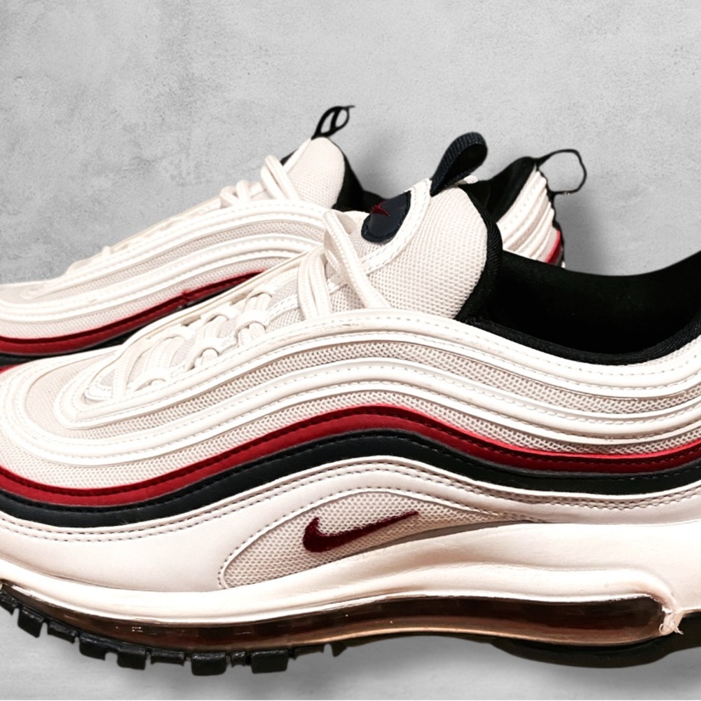 Nike Air Max 97 Cream and Red Sneakers